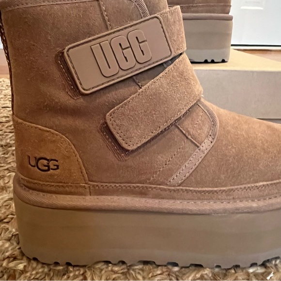 NWT UGG Neumel Platform Strap Chukka Boot Chestnut Size Women's 8 - Picture 13 of 16